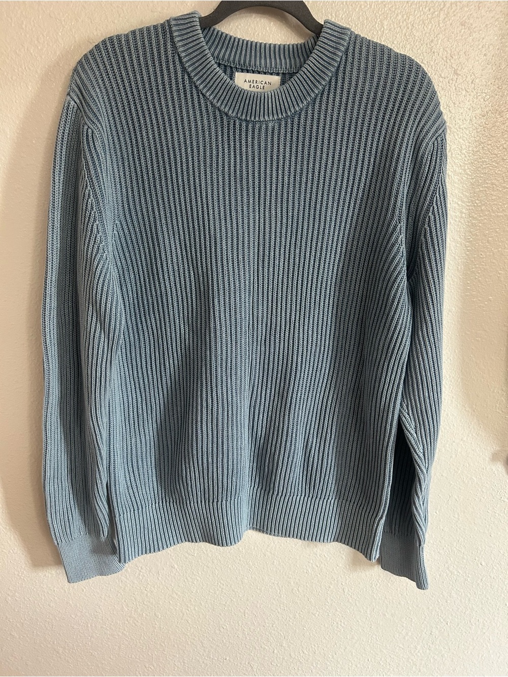 AE Fisherman Ribbed Knit Crewneck Sweater Mens Size M